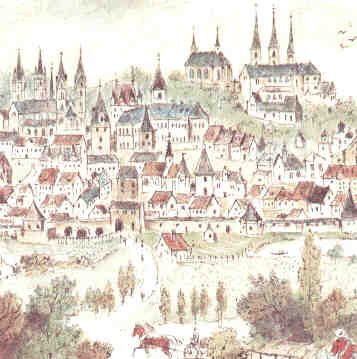 Bamberg cuando el Schlenkerla fue construido