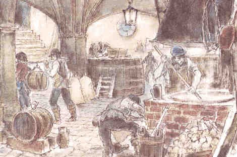 La cervecería alrededor de 1680