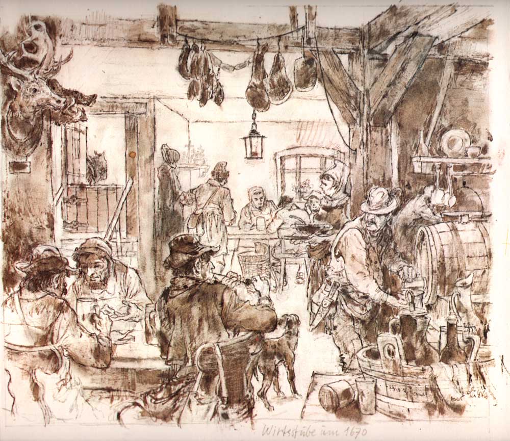 tavern around 1670