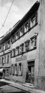 Schlenkerla Fassade bis Ende des 19. Jahrhunderts