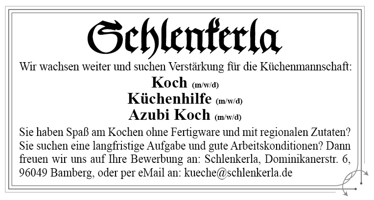 Verstärkung Team Küche